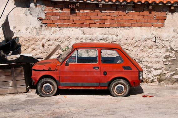 voiture non-roulante