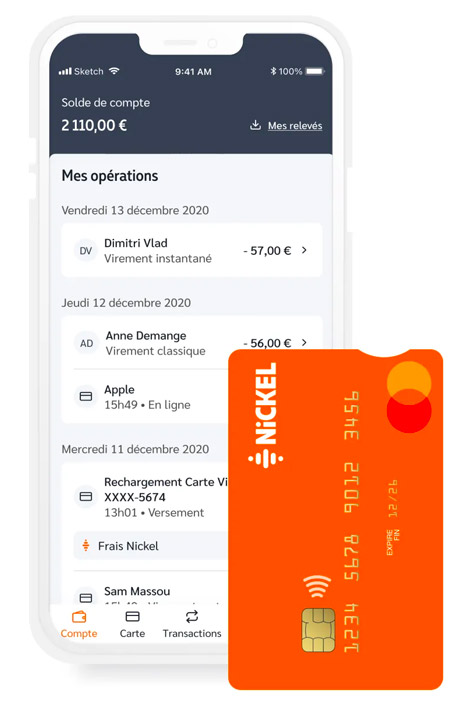 compte nickel sur mobile