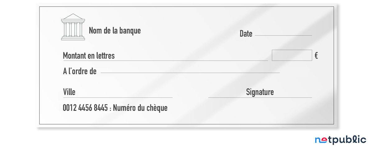 Exemple cheque de banque