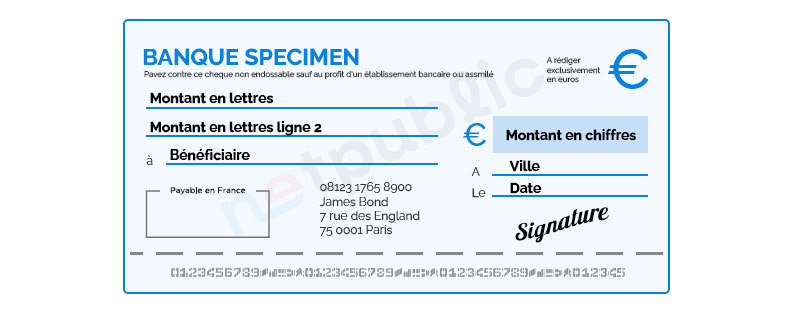 cheque specimen