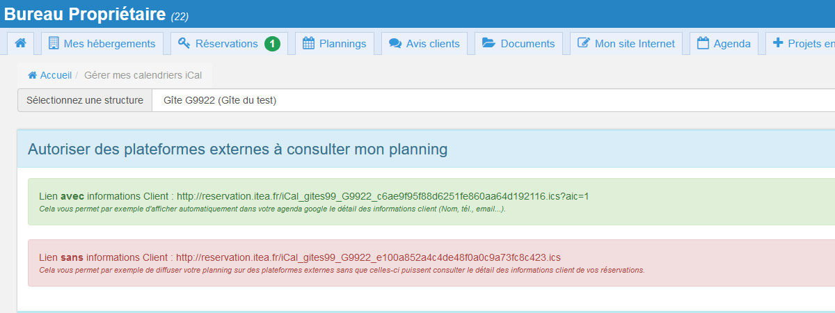gestion calendrier