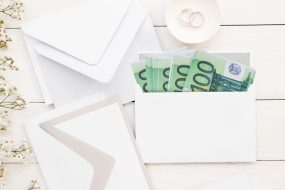 enveloppe argent cadeau mariage