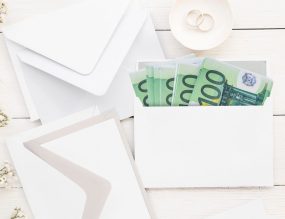 enveloppe argent cadeau mariage