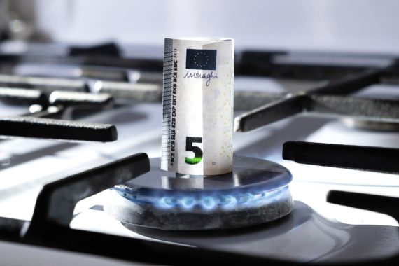 plaque au gaz billet de 5 euro