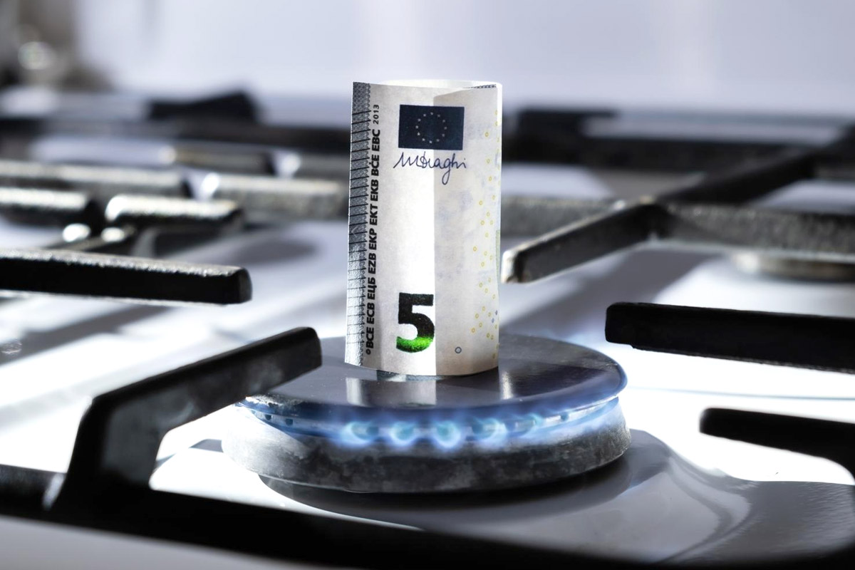 plaque au gaz billet de 5 euro
