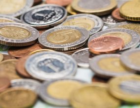 pieces euro étalés